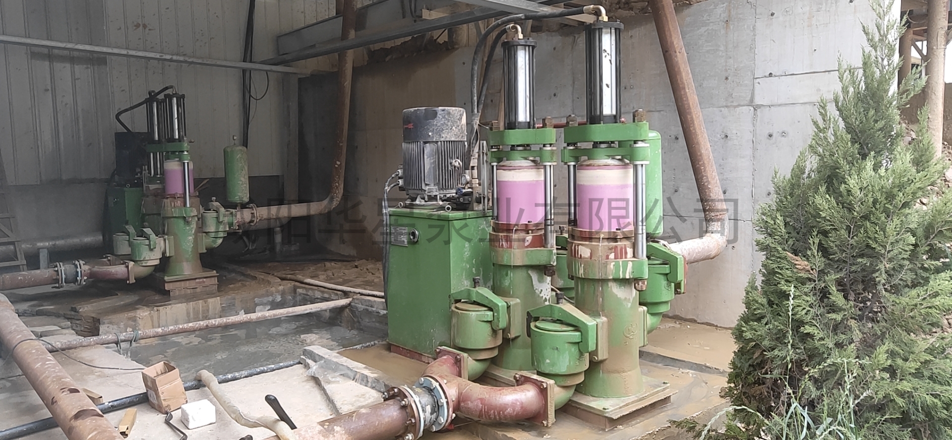 柱塞泥漿泵在洗砂廠使用現(xiàn)場(chǎng)